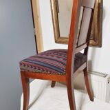 6 chaises en acajou de style Napoléon III