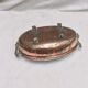 Oval copper planter on vintage feet