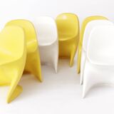 7 children's chairs cassalino by alexander begge, 1970s for manufacturer casala, germany