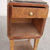 Pair of nightstands 1930 mahogany & rosewood