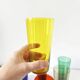 Lot de 6 verres colorés en verre soufflé 1960