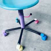 Colorful Desk Chair, 1980s