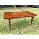 Table extensible Art Déco en ronce de noyer