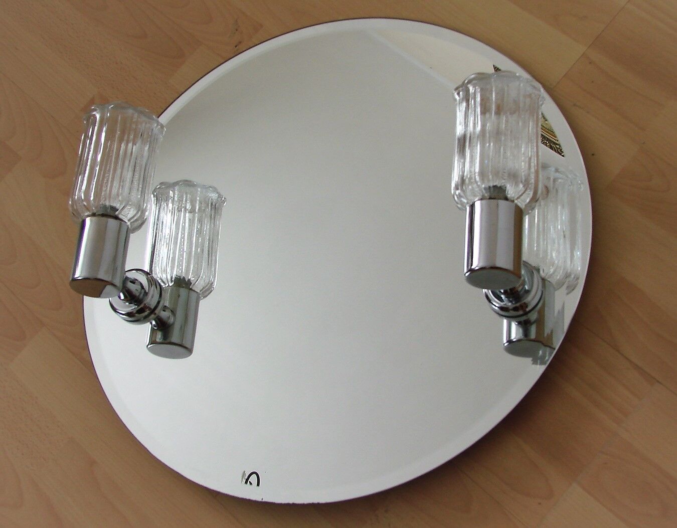 Mirror with sconces, 1980s