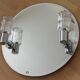 Mirror with sconces, 1980s