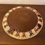 African basket made of wood and rope