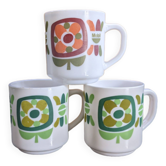 Lot de 3 mugs Mobil Arcopal