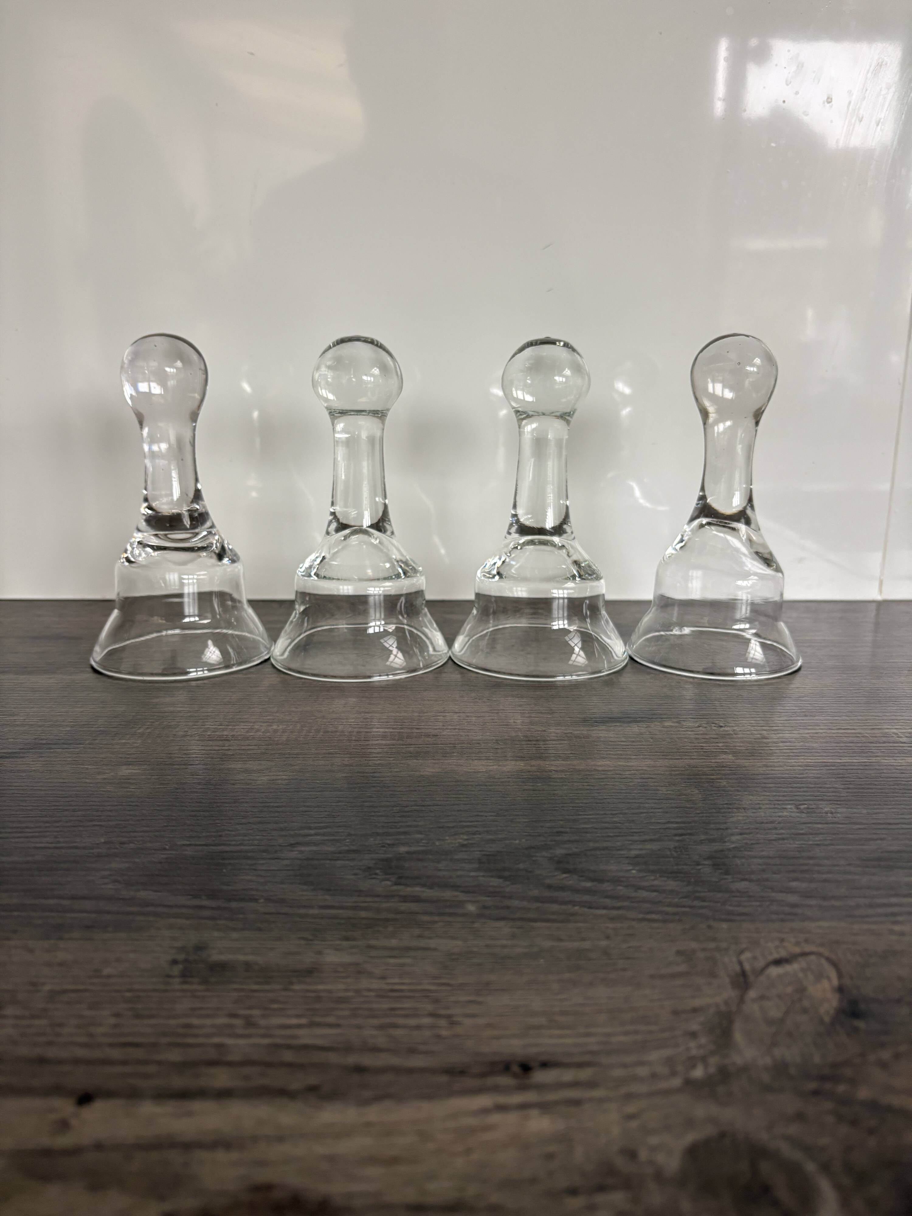 Set of 4 Glass Goblets or Glass Domes