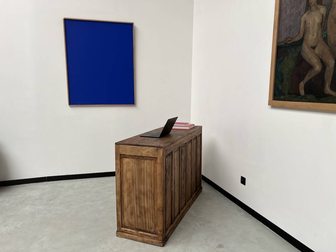 Old trade counter with drawers