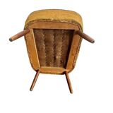 Cocktail chair / armchair / vintage sofa ochre yellow