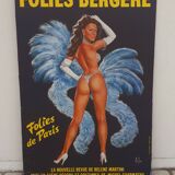 Poster for the Folies Bergère from 1974 illustrated by Aslan