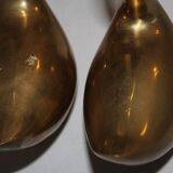 Couple of swans in vintage brass