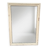 Miroir ancien patine beige