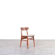 Mid-Century Danish Teak & Wool Dining Chairs from Farstrup, 1960s, Set of 4