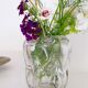 Art Deco vase in transparent thick crystal Val Saint Lambert 1920