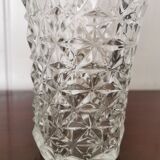 Chiseled glass vase pattern radiance