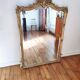 Large gilded mirror louis XV rockery  142x99cm