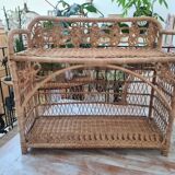 Rattan shelf