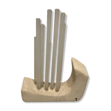 Acrylic Stone Table Lamp, 1980s
