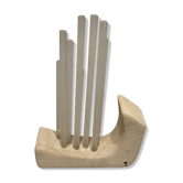 Acrylic Stone Table Lamp, 1980s