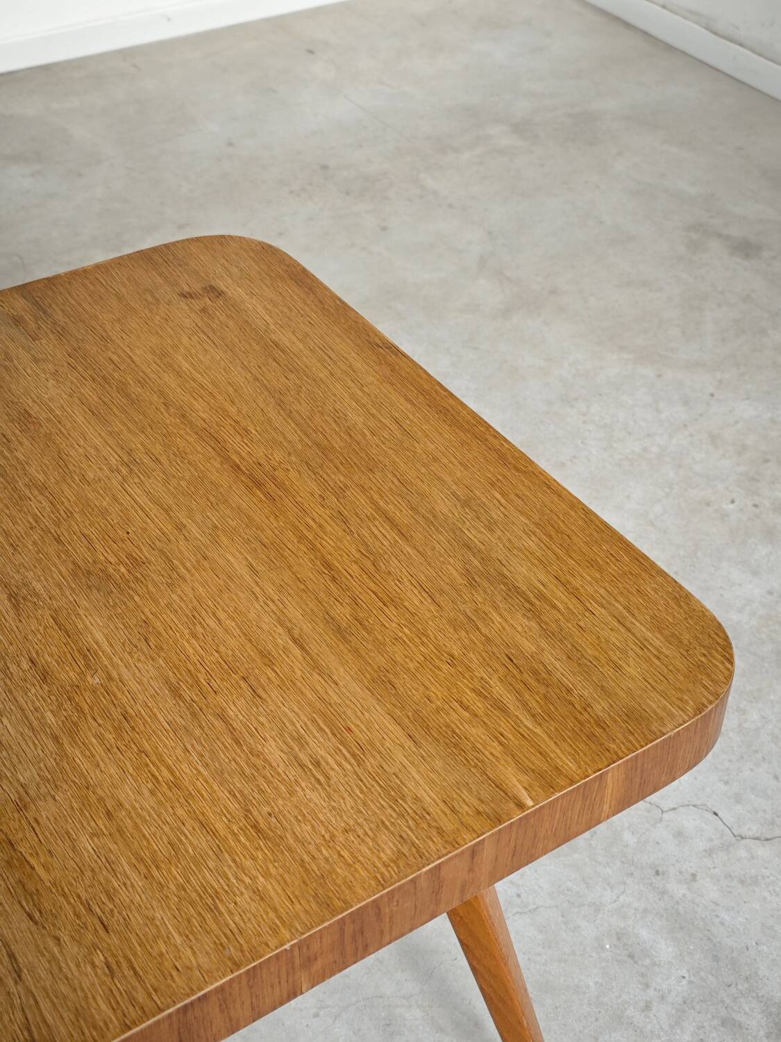 Cesky Nabytek wooden side table, former Czechoslovakia 1960