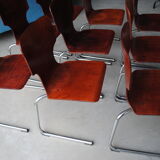 Set of 9 Pagolz style chairs
