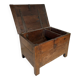 Rustic chest in old wood, original fittings