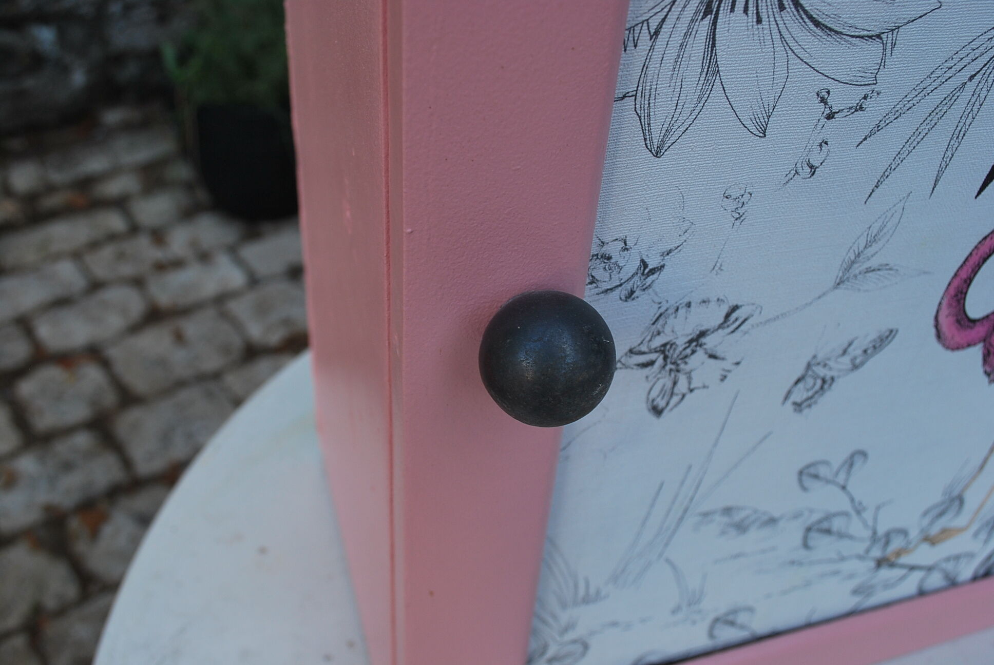 Pink pharmacy cupboard