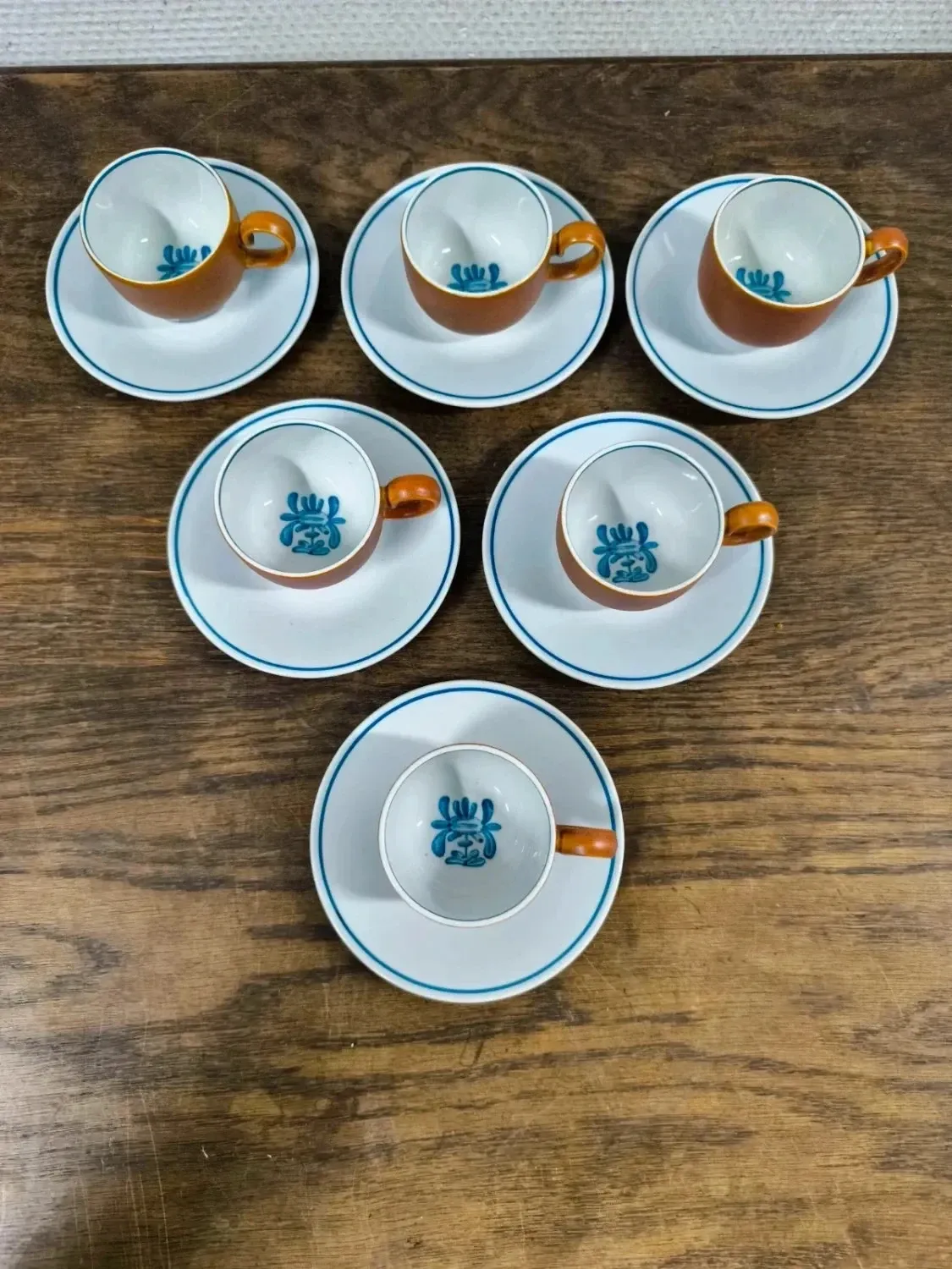 Set of 6 cups + saucers Villeroy and Boch Chekiang