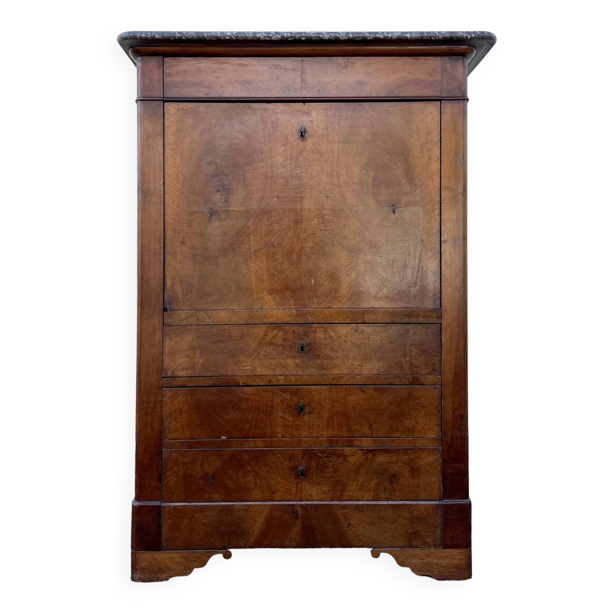 Secrétaire époque restauration en acajou