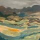Swedish Oil on Panel “Landscape” by Lars Stocks,Framed & Vintage 77 × 57 cm