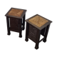 Vintage oak stools made in Worpswede Germany