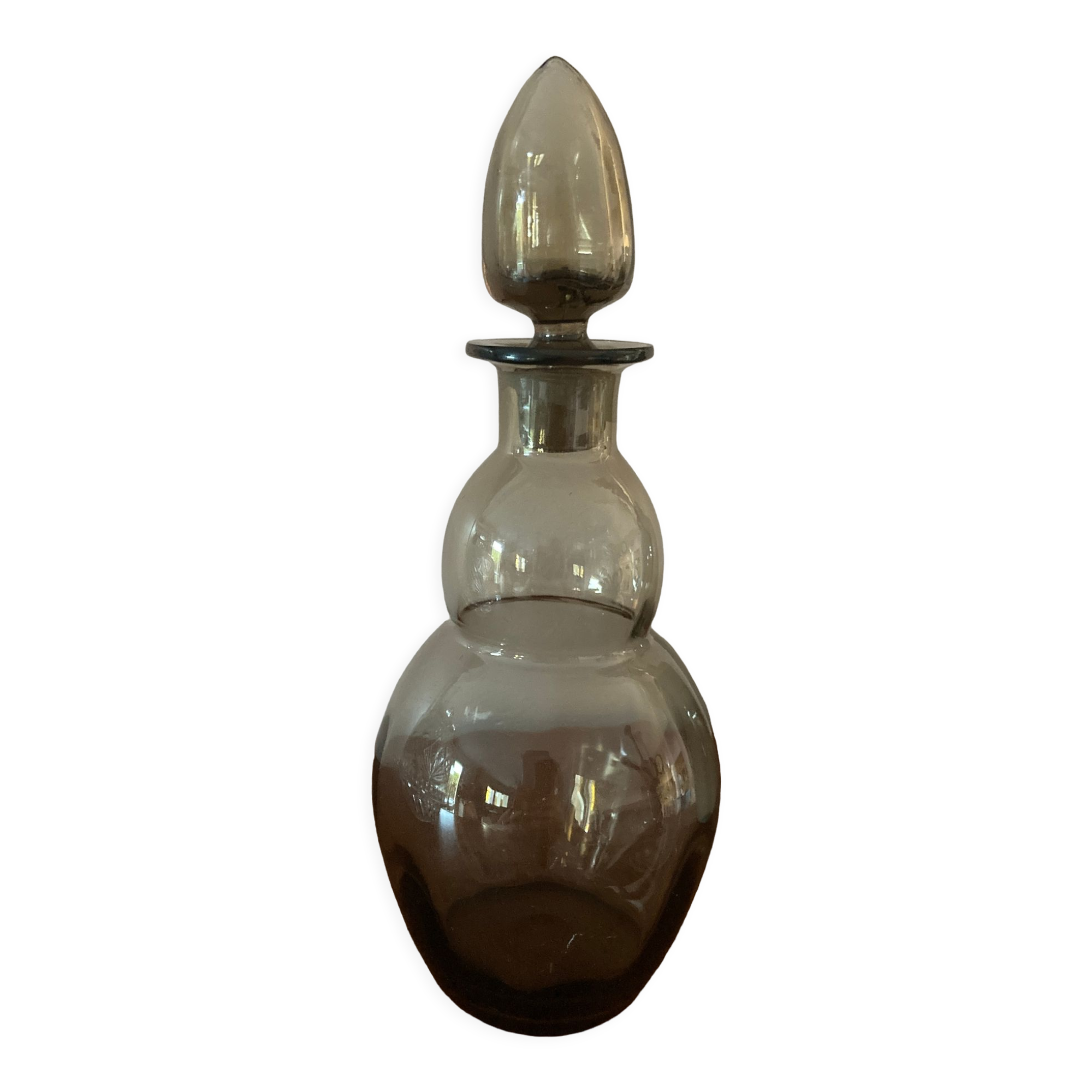 Smoked glass decanter