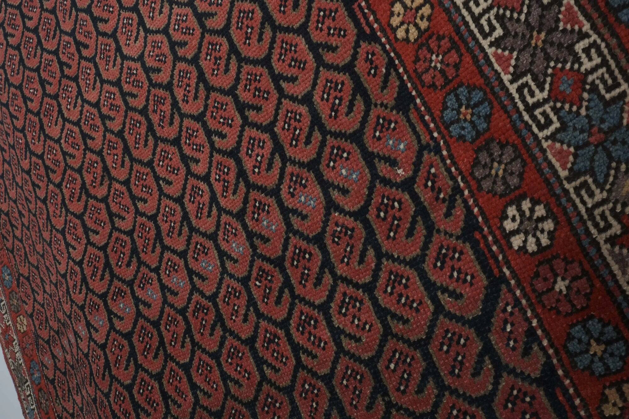 Vintage Turkish hallway rug 117x410 cm