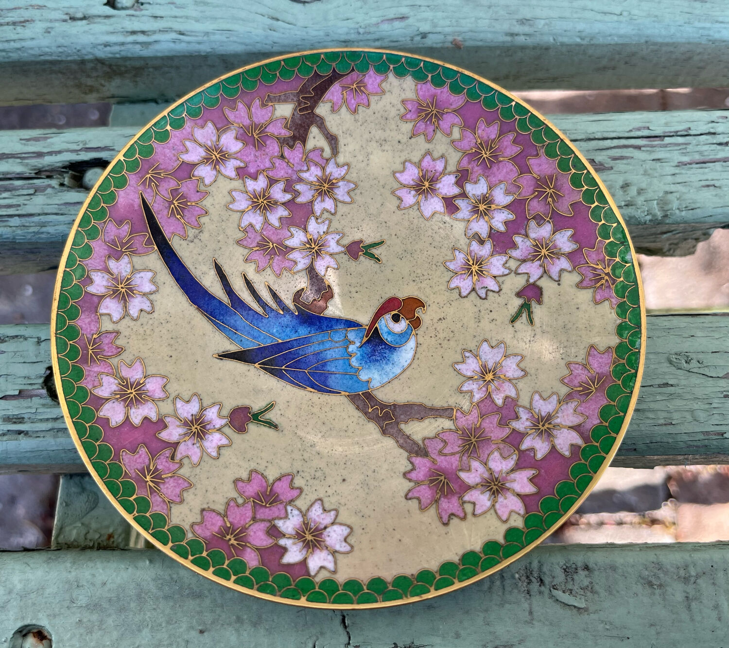 Cloisonné enamel cup