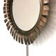 Mirror sun copper flower by Jean Vinay 1960s 28x46cm