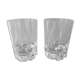 Pair of Bleneau whisky glasses signed Daum France