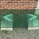 Table basse en travertin et verre, Carlo Scarpa, Italy, 1970s