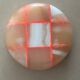 Sculptural ashtray catchall in red graphic pattern onyx marble