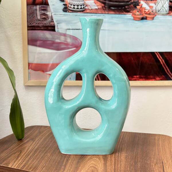 Turquoise Tamunt handcrafted vase