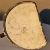 Pot washbasin wall mounted sheet metal enamelled