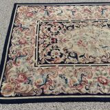 Carpet with knotted stitches in the style of Aubusson