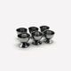 Six stainless steel egg cups