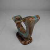 Antique double ceramic candlestick vintage candlestick