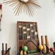 Wall coat rack with 4 wooden balls