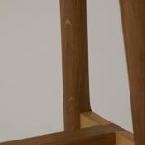 Contemporary handcrafted stool / end table in solid oak and ash wood