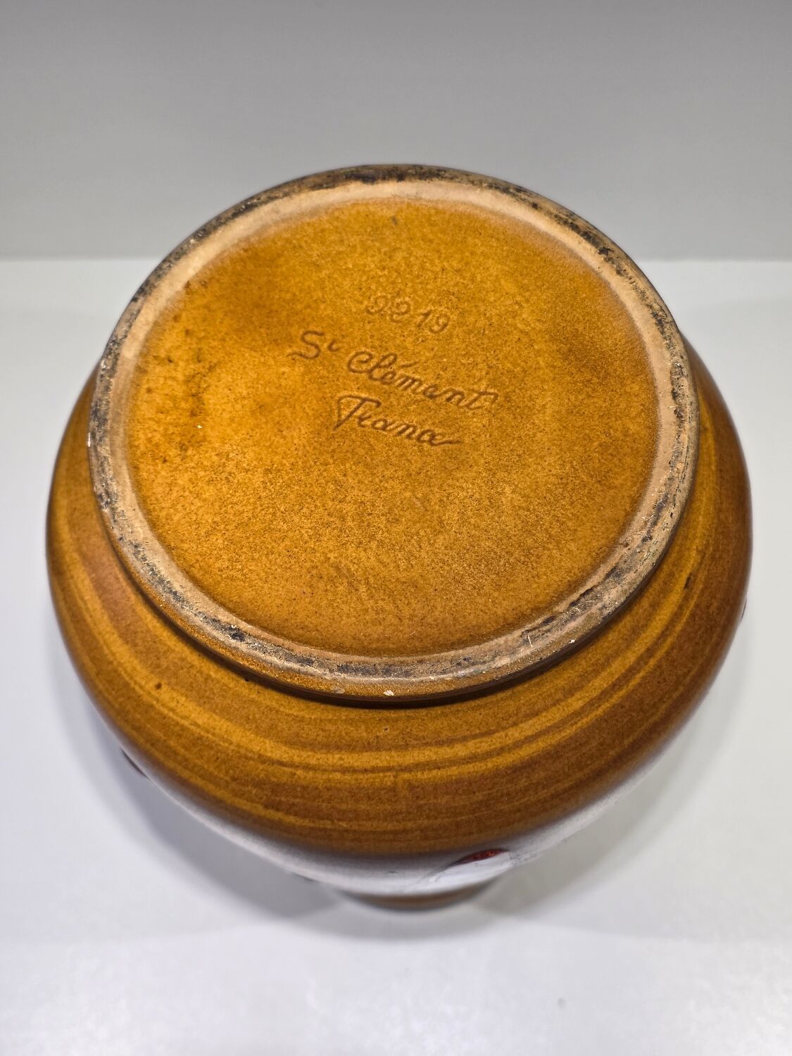 Large ceramic vase St Clément (Luneville)