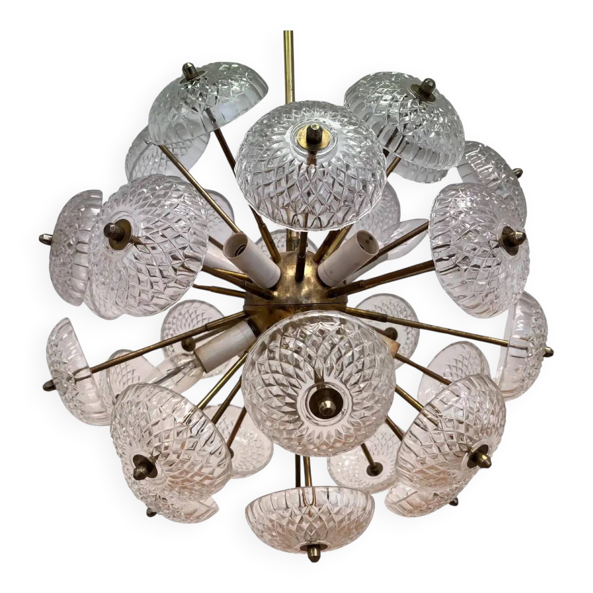 Dandelion, Sputnik chandelier by Kamenicky Senov, 1970