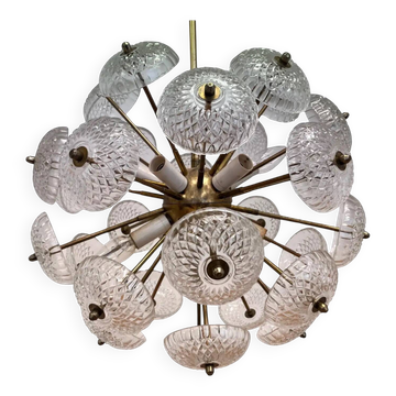 Dandelion, Sputnik chandelier by Kamenicky Senov, 1970