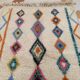 Colorful hand-woven Berber rug, size 150 x 250 cm